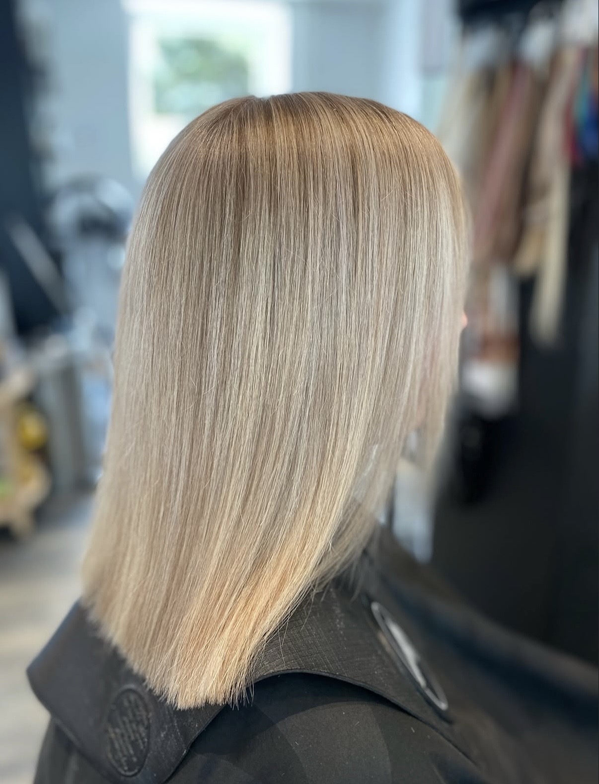 Glat blond lob