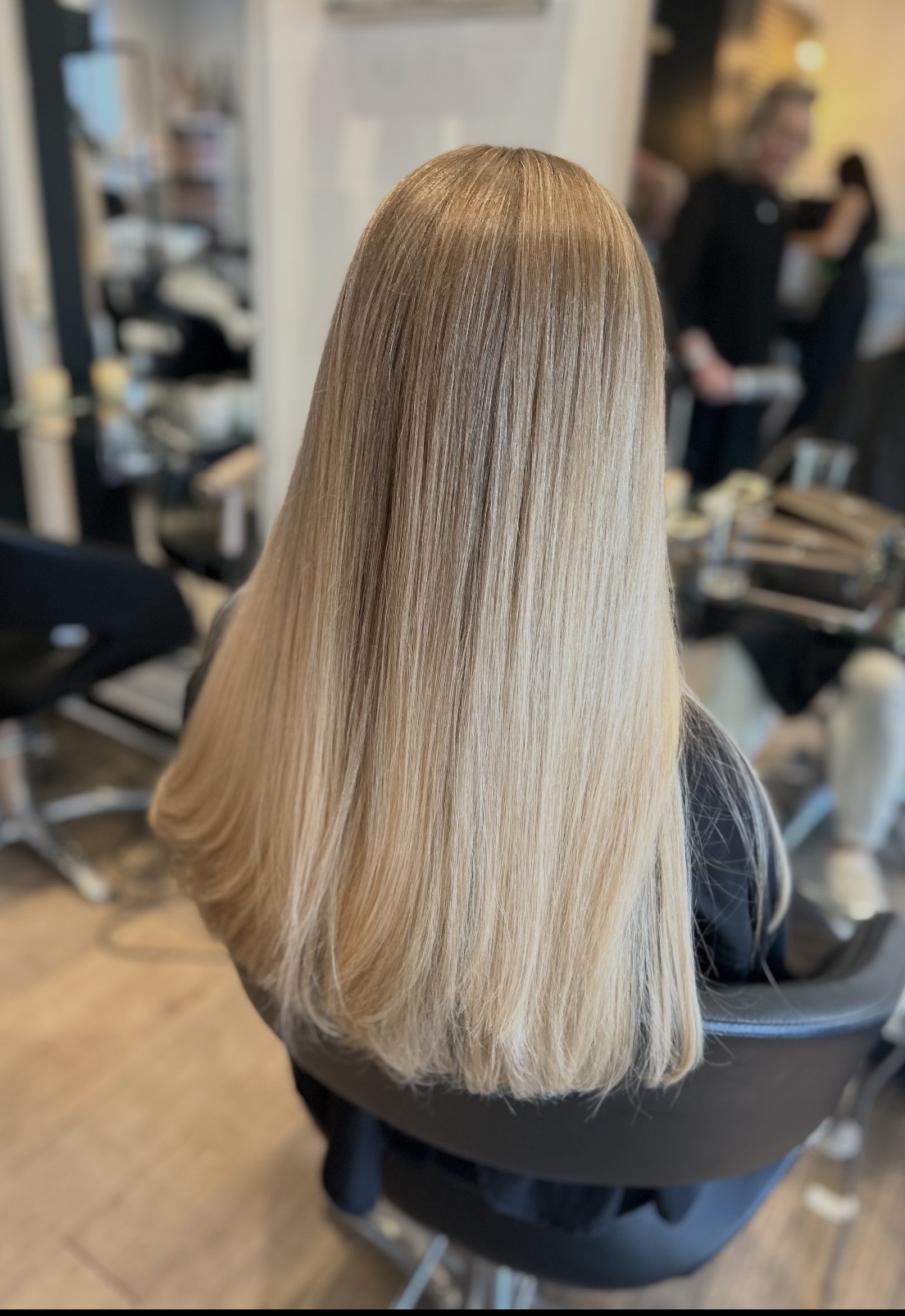 Lang naturlig blond